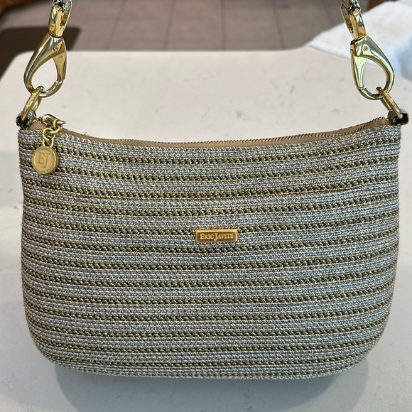 Eric Javits New York Gold/Silver Woven Shoulder/Handbag - Picture 3 of 8